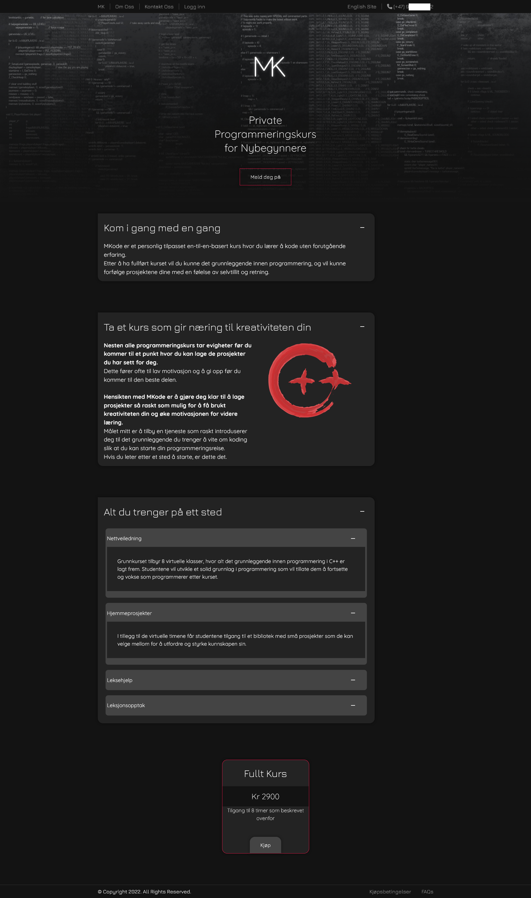 Norwegian Landing Page